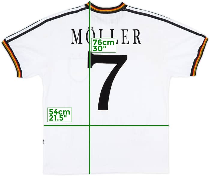 1996-98 Germany Home Shirt Moller #7 - 8/10 - (L)