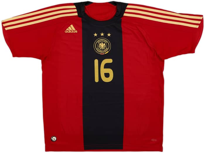 2008-09 Germany Away Shirt Lahm #16 - 8/10 - (XL.Boys)