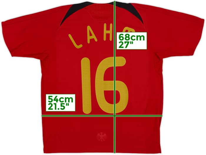 2008-09 Germany Away Shirt Lahm #16 - 8/10 - (XL.Boys)