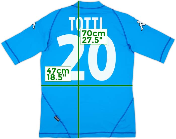 2000-01 Italy Home Shirt Totti #20 - 7/10 - (L)