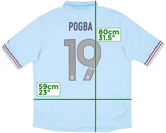 2013-14 France Away Shirt Pogba #19 - 5/10 - (XL)