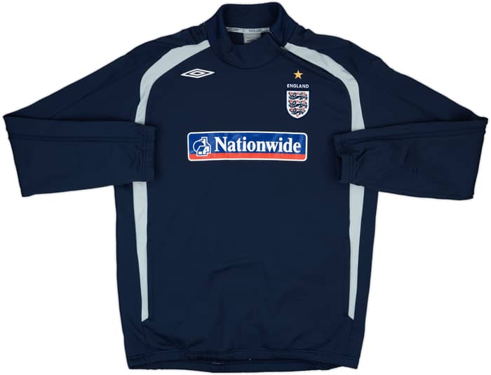 2007-09 England Umbro 1/4 Zip Drill Top - 8/10 - (XXL)
