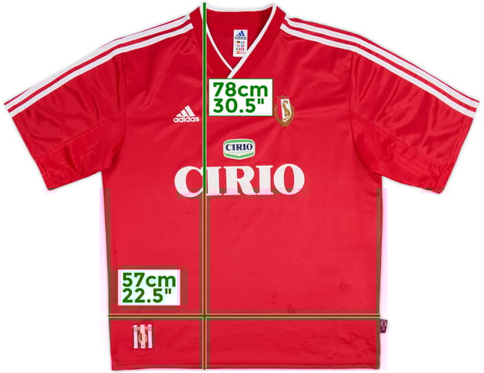 1999-00 Standard Liege Home Shirt - 8/10 - (L)