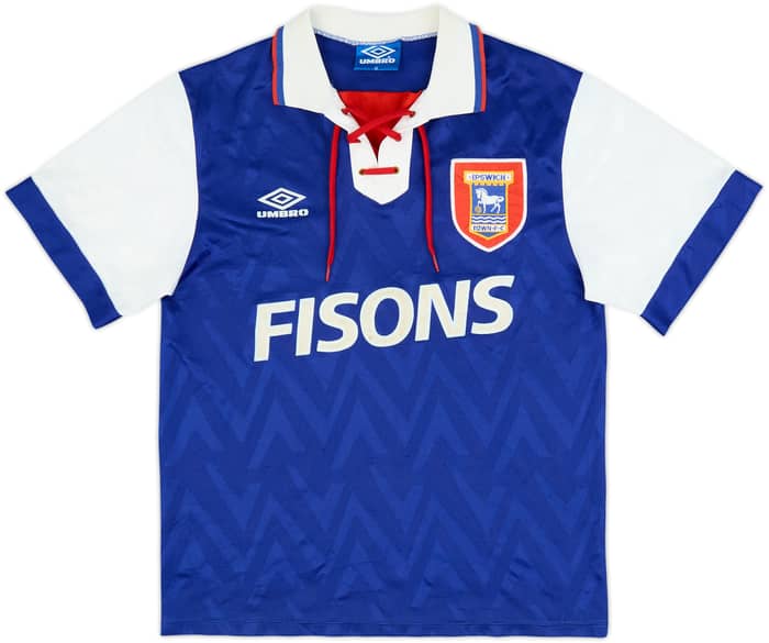 1992-94 Ipswich Home Shirt - 9/10 - (M)