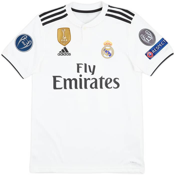 2018-19 Real Madrid Home Shirt Bale #11 - 10/10 - (XS)