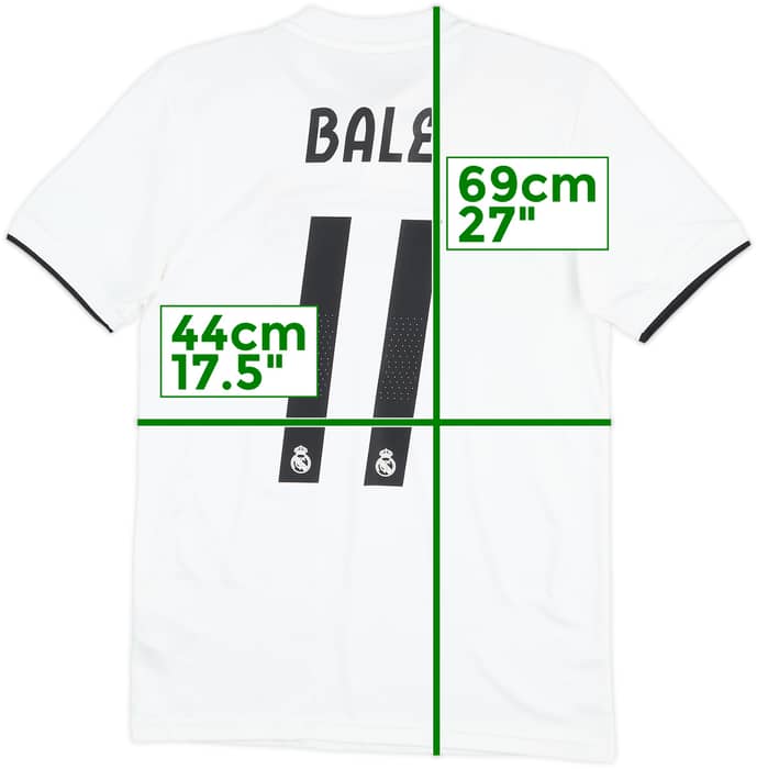 2018-19 Real Madrid Home Shirt Bale #11 - 10/10 - (XS)