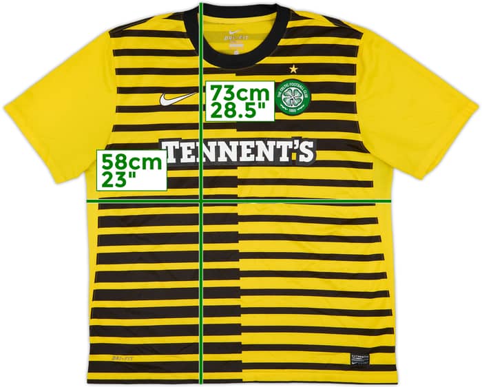 2011-12 Celtic Third Shirt Brown #8 - 7/10 - (XL)