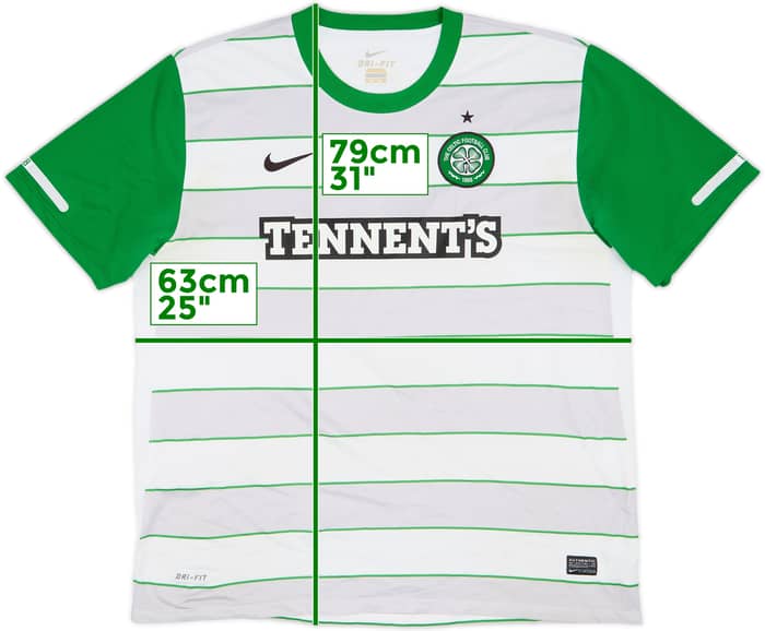2011-12 Celtic Away Shirt Brown #8 - 8/10 - (XXL)
