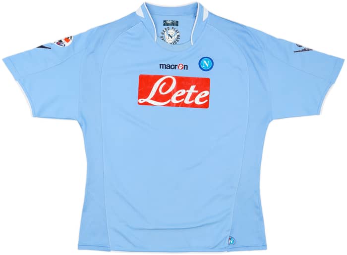 2009-10 Napoli Home Shirt Lavezzi #7 - 6/10 - (S)