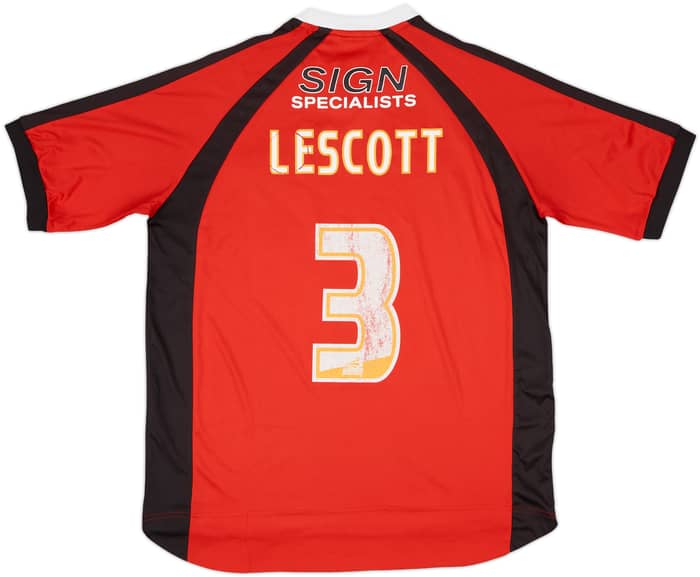 2010-11 Walsall Home Shirt Lescott #3 - 5/10 - (L)
