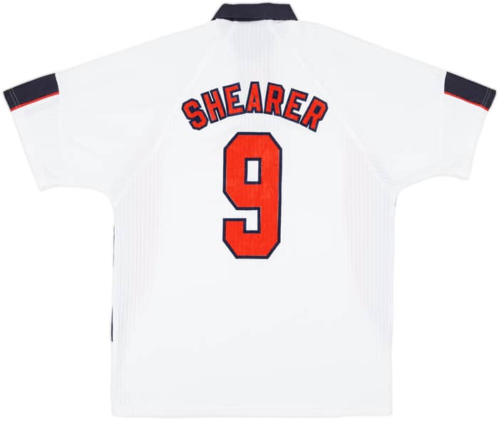 1997-99 England Home Shirt Shearer #9 - 7/10 - (L)