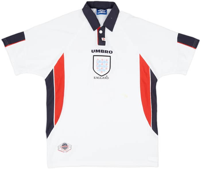 1997-99 England Home Shirt Shearer #9 - 7/10 - (L)