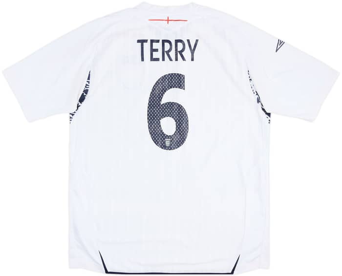2007-09 England Home Shirt Terry #6 - 4/10 - (XL)
