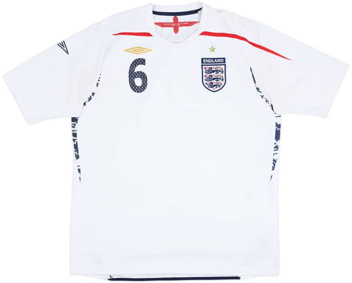 2007-09 England Home Shirt Terry #6 - 4/10 - (XL)