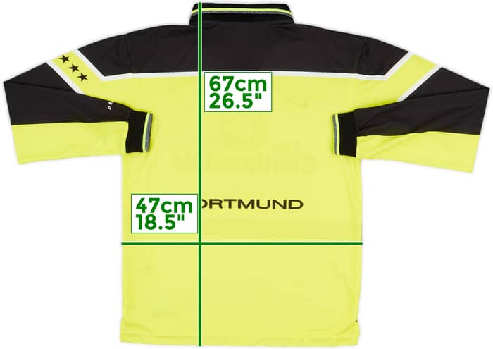 1997-98 Borussia Dortmund Home L/S Shirt - 8/10 - (XL.Boys)