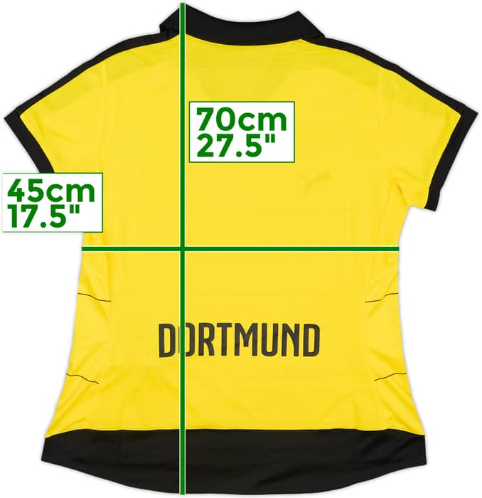 2015-16 Borussia Dortmund Home Shirt - 9/10 - (Women's L)