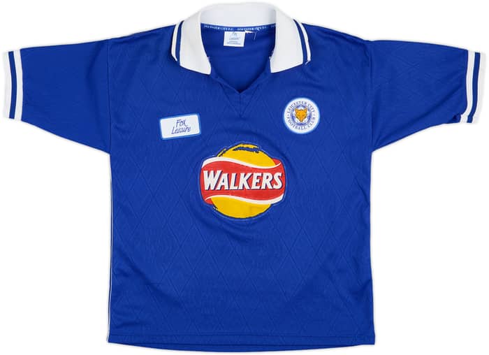 1998-00 Leicester Home Shirt Heskey #9 - 7/10 - (XL.Boys)