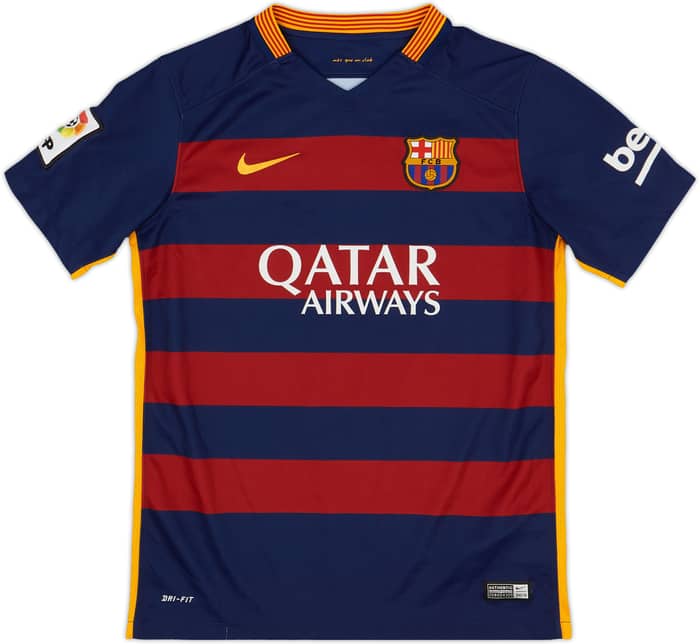 2015-16 Barcelona Home Shirt - 8/10 - (L.Boys)