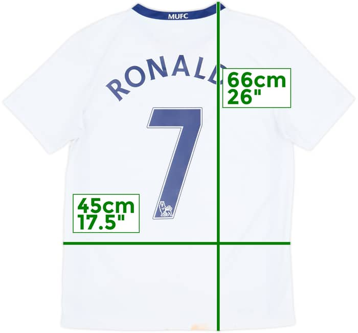 2008-10 Manchester United Away Shirt Ronaldo #7 - 6/10 - (XL.Boys)