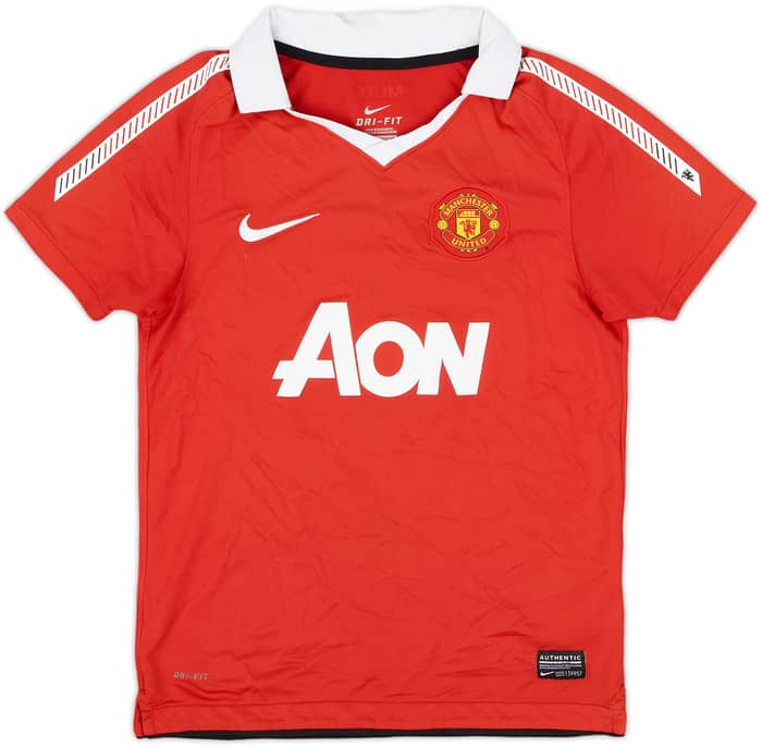2010-11 Manchester United Home Shirt Nani #17 - 7/10 - (S.Boys)