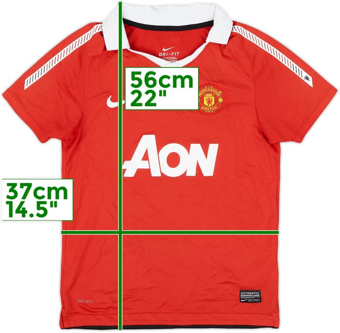 2010-11 Manchester United Home Shirt Nani #17 - 7/10 - (S.Boys)