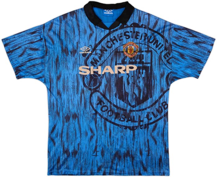 1992-93 Manchester United Away Shirt - 3/10 - (XL)