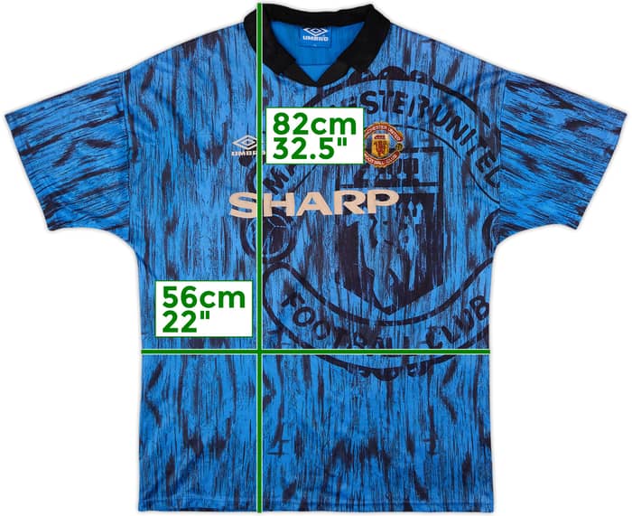 1992-93 Manchester United Away Shirt - 3/10 - (XL)