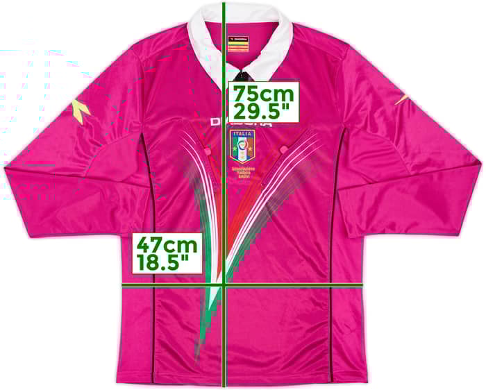2009-10 Italy Diadora Referee L/S Shirt - 9/10 - (S)