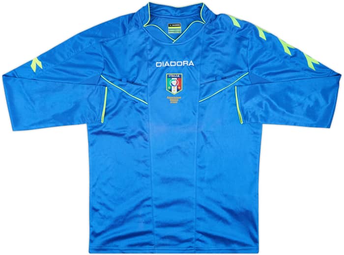 2013-14 Italy Diadora Referee L/S Shirt - 8/10 - (M)