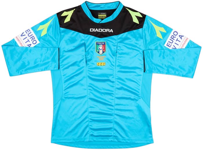 2015-16 Italy Diadora Referee L/S Shirt - 8/10 - (M)