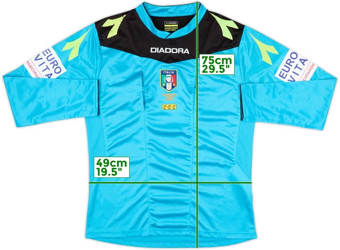 2015-16 Italy Diadora Referee L/S Shirt - 8/10 - (M)