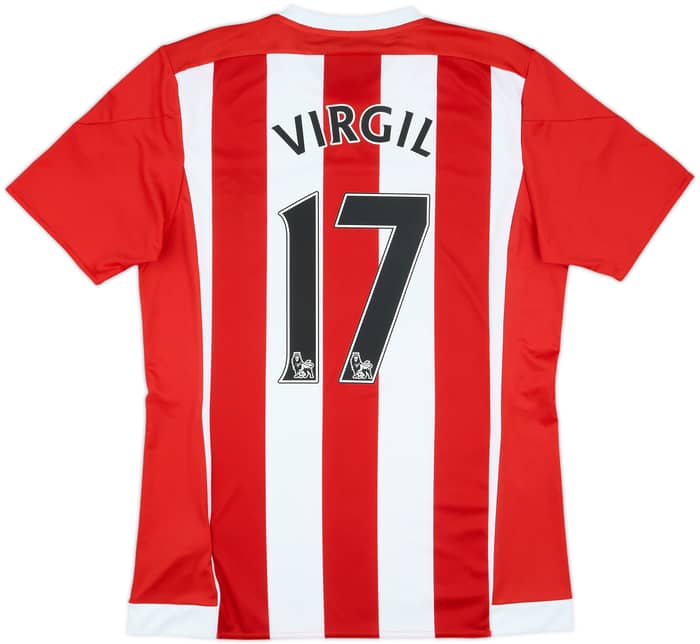2015-16 Southampton Home Shirt Virgil #17 - 8/10 - (M)