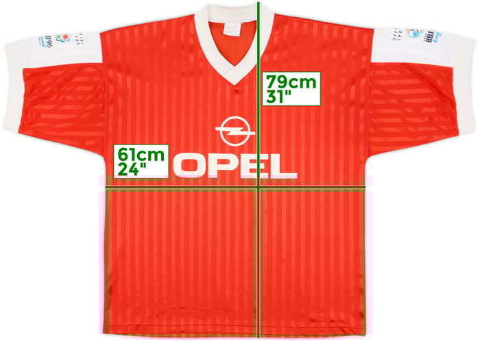 1996 Euro 96 Template Shirt - 8/10 - (XL)