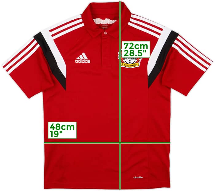 2014-15 Bayer Leverkusen adidas Polo Shirt - 9/10 - (S)