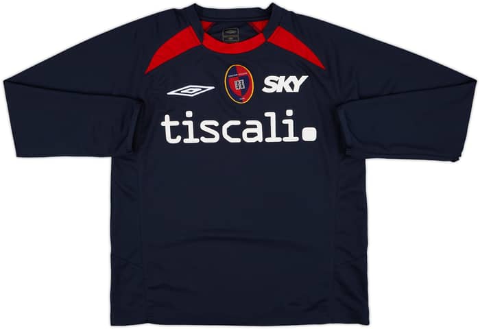 2007-08 Cagliari Umbro Training L/S Shirt - 4/10 - (M)