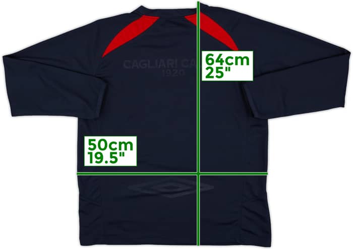 2007-08 Cagliari Umbro Training L/S Shirt - 4/10 - (M)