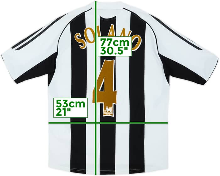 2005-07 Newcastle Home Shirt Solano #4 - 4/10 - (M)