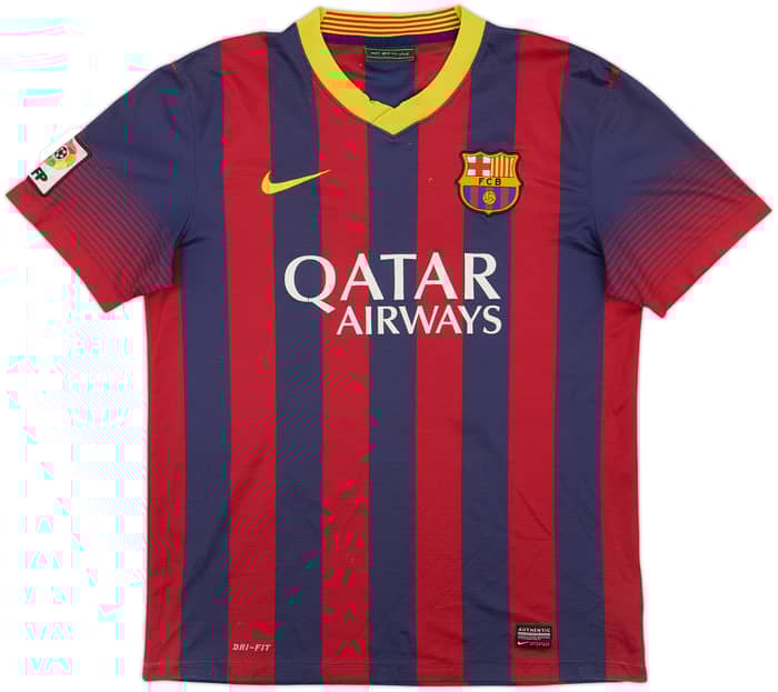2013-14 Barcelona Home Shirt Messi #10 - 4/10 - (M)