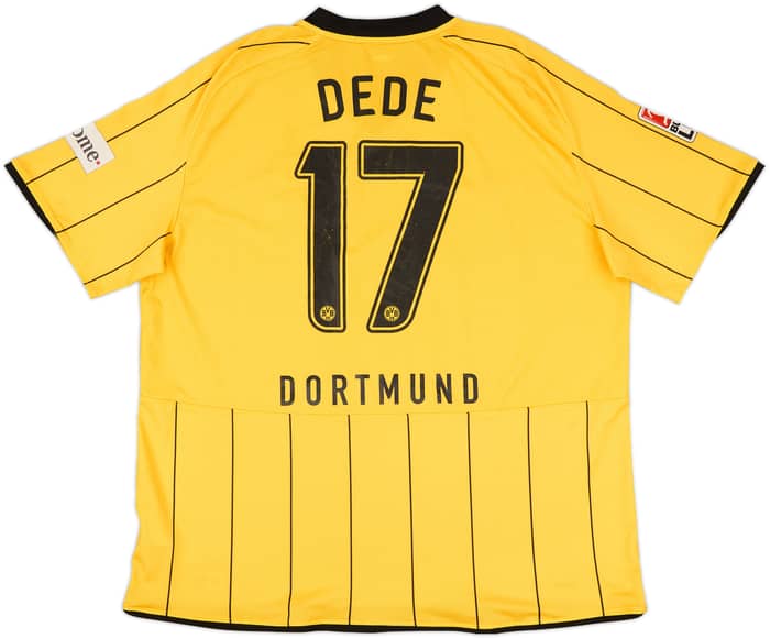 2008-09 Borussia Dortmund Signed Home Shirt Dede #17 - 4/10 - (XXL)