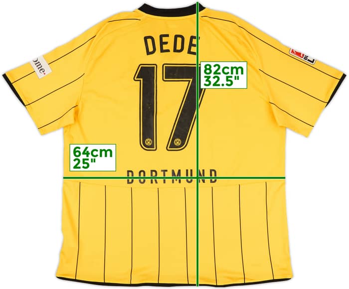 2008-09 Borussia Dortmund Signed Home Shirt Dede #17 - 4/10 - (XXL)