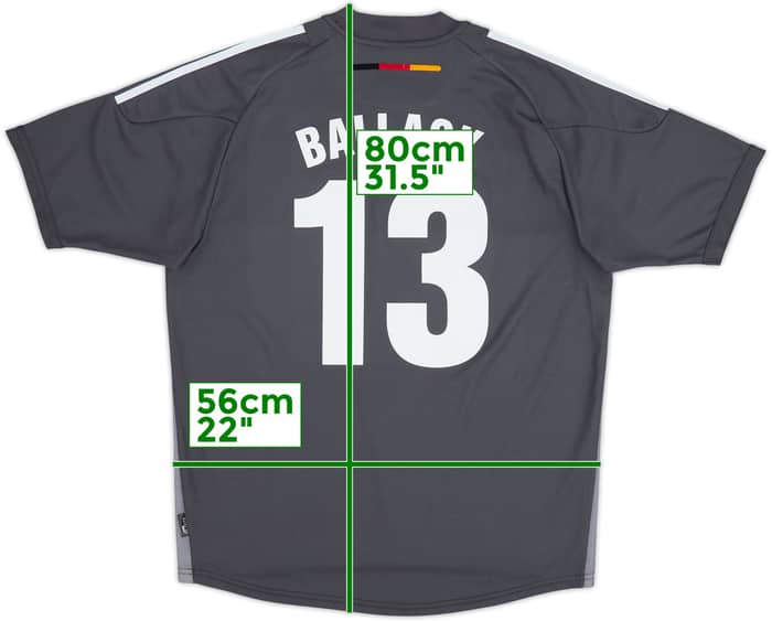 2002-04 Germany Away Shirt Ballack #13 - 6/10 - (L)