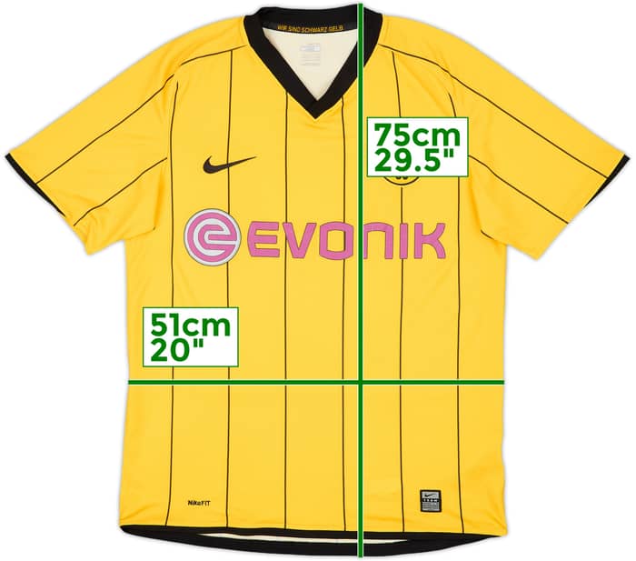 2008-09 Borussia Dortmund Home Shirt - 7/10 - (M)