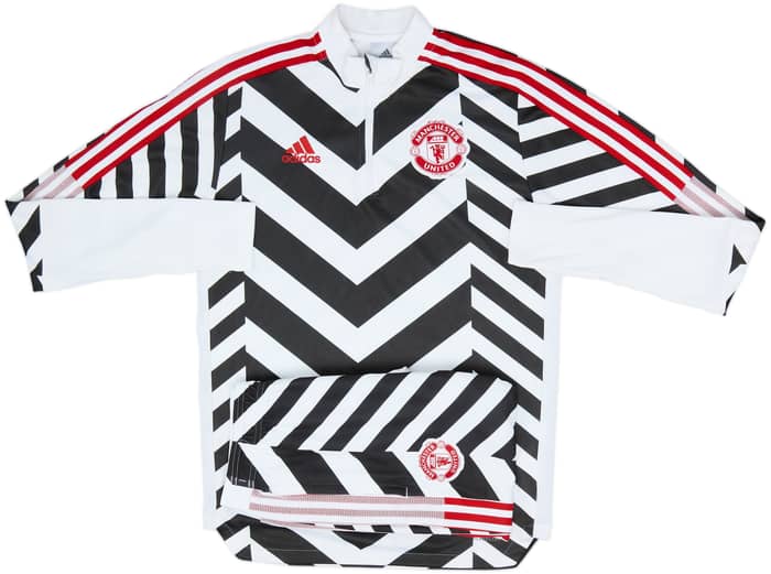 2020-21 Manchester United adidas 1/4 Zip Tracksuit - 9/10 - (M)
