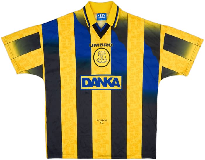 1996-98 Everton Away Shirt Ferguson #9 - 8/10 - (XL)