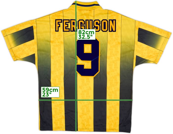 1996-98 Everton Away Shirt Ferguson #9 - 8/10 - (XL)