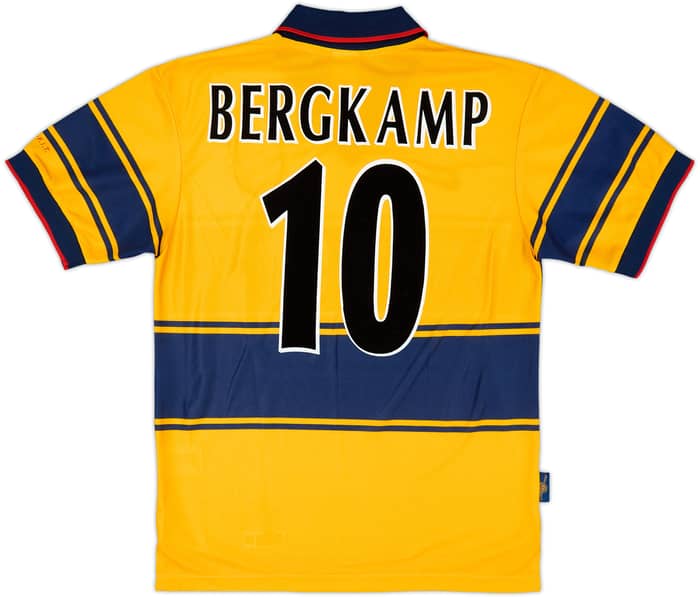 1997-99 Arsenal Away Shirt Bergkamp #10 - 8/10 - (S)