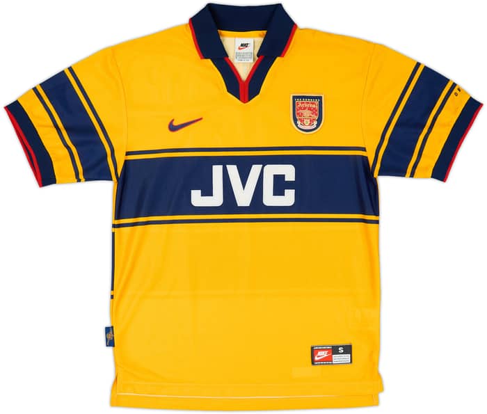 1997-99 Arsenal Away Shirt Bergkamp #10 - 8/10 - (S)