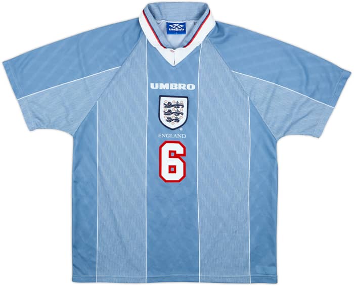 Camiseta de visitante de Inglaterra 1996-97 Southgate #6 - 9/10 - (L)