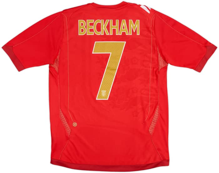 2006-08 Inglaterra Visitante Camiseta Beckham #7 - 5/10 - (M)