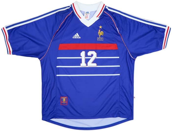 1998-00 France Home Shirt Henry #12 - 9/10 - (XL)